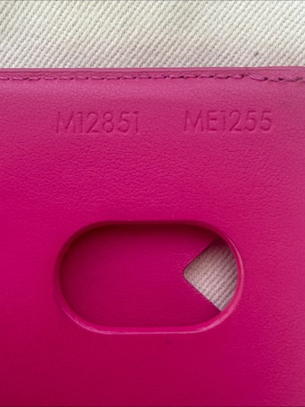 Louis Vuitton Brown Monogram Card Sleeve with Pink Trim